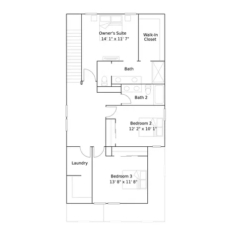 Floorplan - 2316 N Osmun Ave, Clovis, CA 93619 photo 2 of 2
