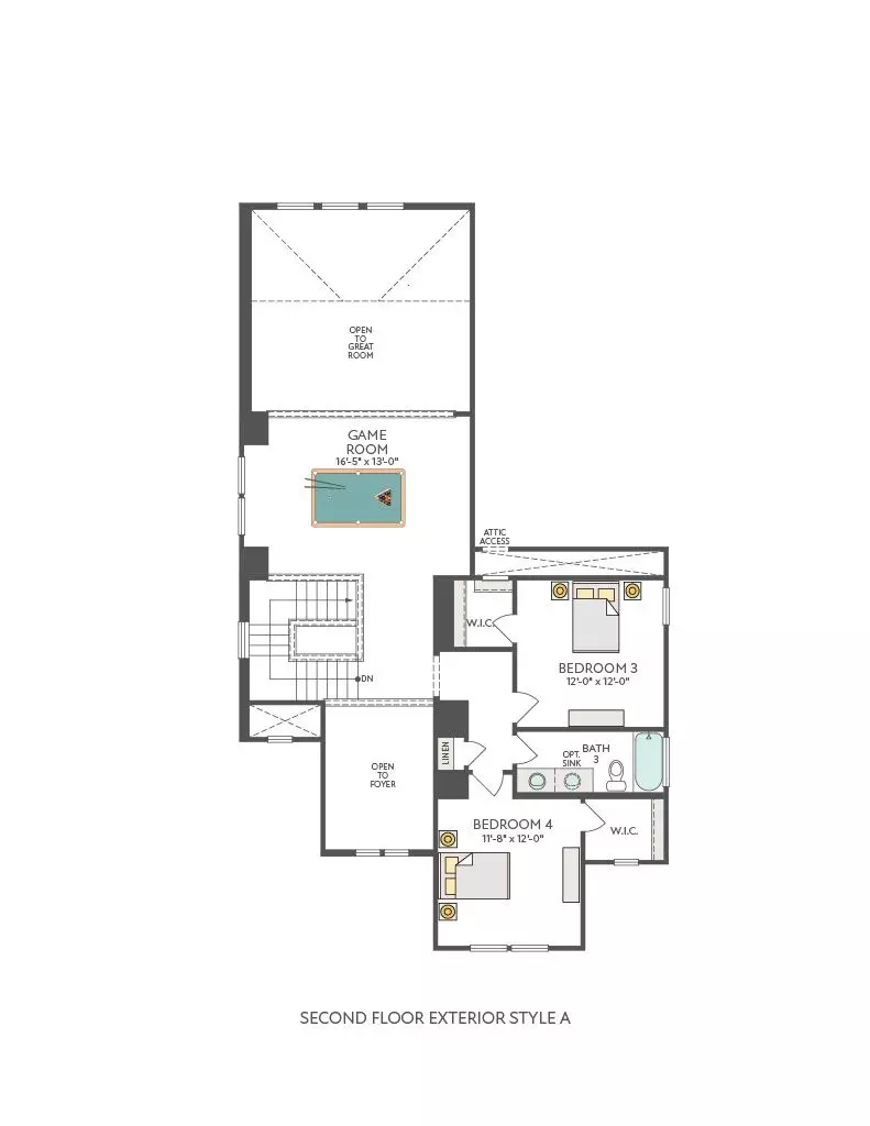 Floorplan - 401 Leaning Rock Rd, Georgetown, TX 78628 photo 2 of 3
