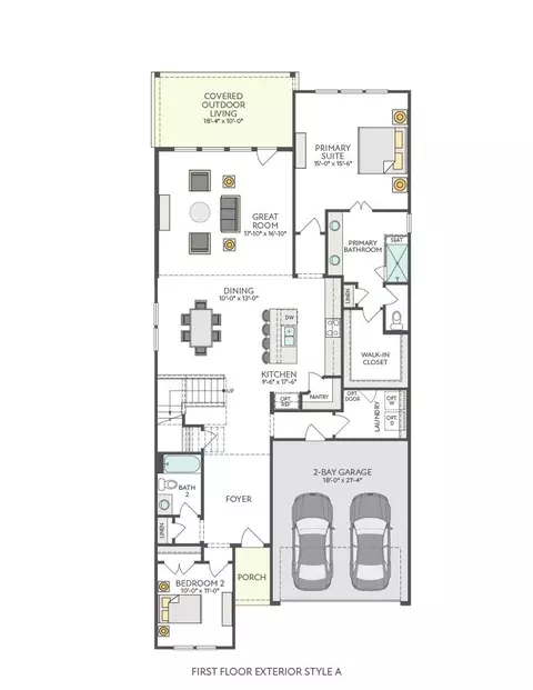Floorplan - 401 Leaning Rock Rd, Georgetown, TX 78628 photo 1 of 3