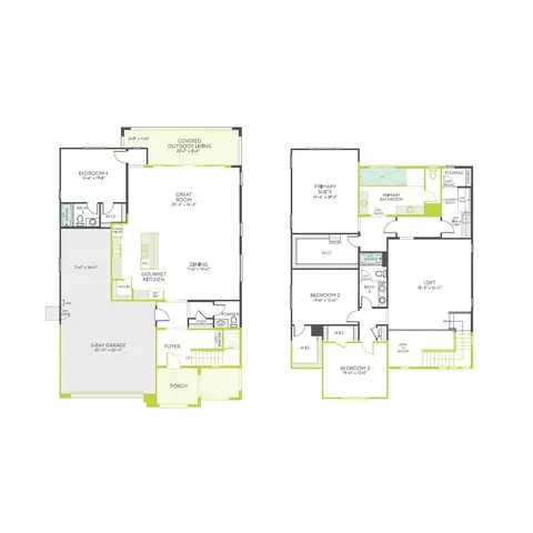Floorplan - 1489 E Prescott St, Gilbert, AZ 85298 photo 1 of 1