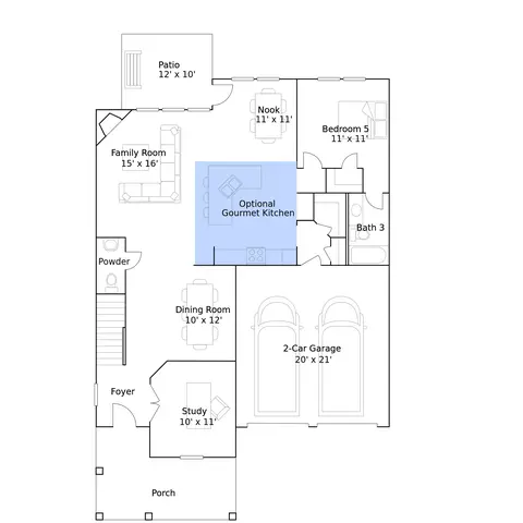 Kitchen - 49 Rabbit Run Ln, Pooler, GA 31322 photo 3 of 3