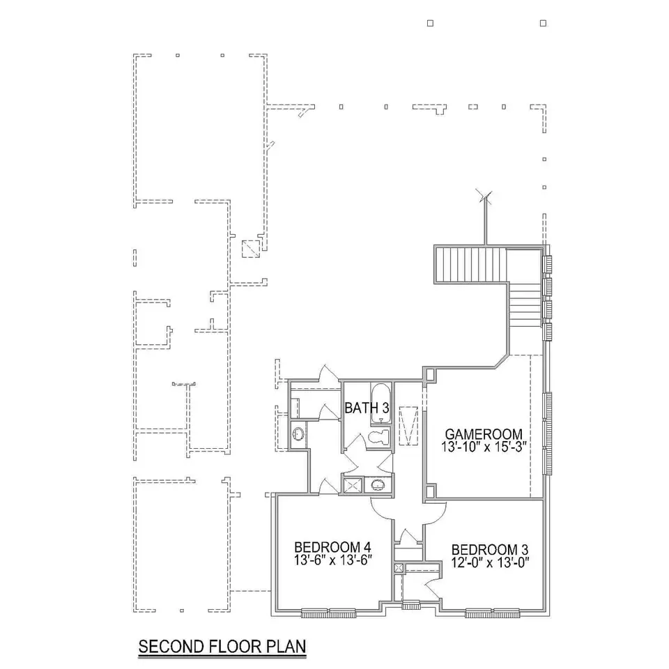 Floorplan - Plan Fulbright - 7530 Sunset Ridge Ln, Fulshear, TX 77441 photo 2 of 4