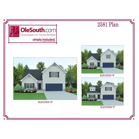 Plan 2581 Elevation DEF - Salem Highway Just West Of Veterans Parkway, Murfreesboro, TN 37128