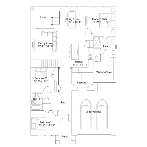 Floorplan - 2148 E Chickadee Dr, Eagle Mountain, UT 84005 photo 1 of 2