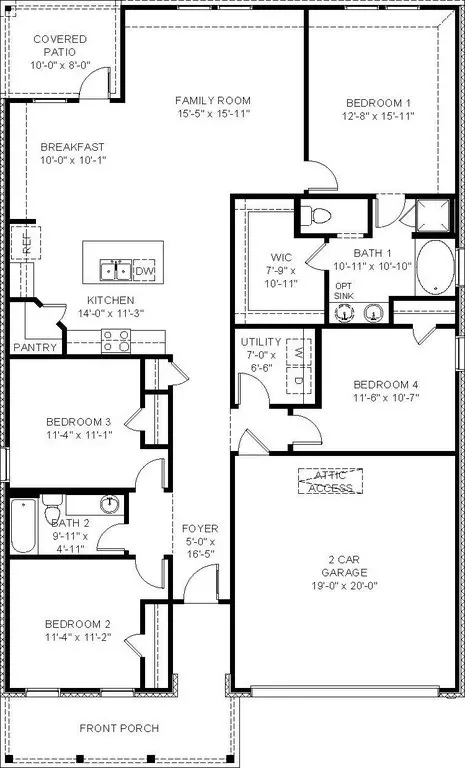Floorplan - 206 High Ridge Rd, Duson, LA 70529 photo 2 of 2