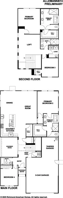 Floorplan - 7407 Bird Loop, Rancho Murieta, CA 95683 photo 1 of 1
