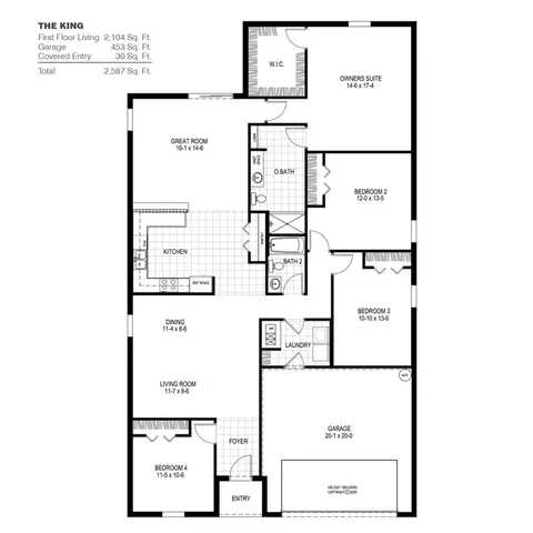 Floorplan - 927 Leatherhead Dr, Dundee, FL 33838 photo 1 of 1