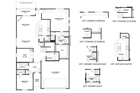 Floorplan - 166 Seattle Slew Dr, Jarrell, TX 76537 photo 1 of 2