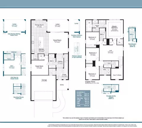 Floorplan - 13427 Old Creek Ct, Parrish, FL 34219 photo 1 of 1