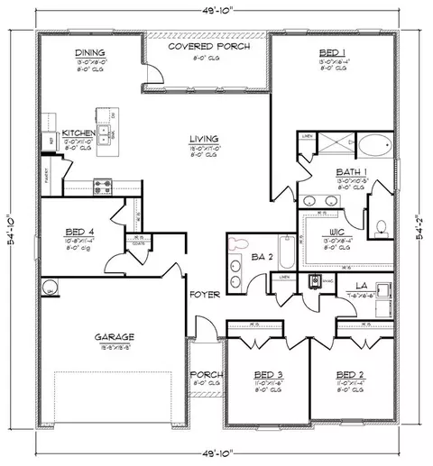 Floorplan - 205 Raulston Dr, Byram, MS 39272 photo 1 of 2