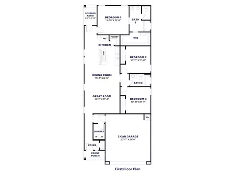 Floorplan - 9648 S Caballo Dr, Apache Junction, AZ 85120 photo 1 of 1