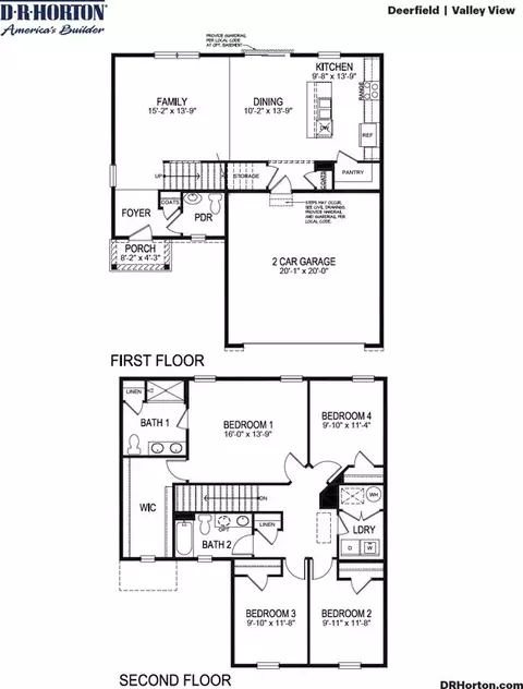 Floorplan - 107 Stearns Dr, Stephens City, VA 22655 photo 1 of 1