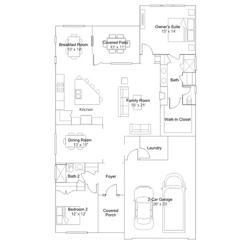 Floorplan - 5461 Redbud Rd, Lancaster, SC 29720 photo 1 of 3