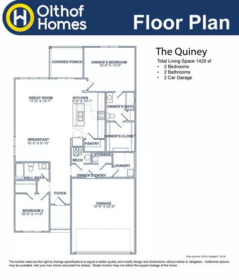 Floorplan - 8765 Bo St, Plainfield, IN 46168 photo 1 of 1