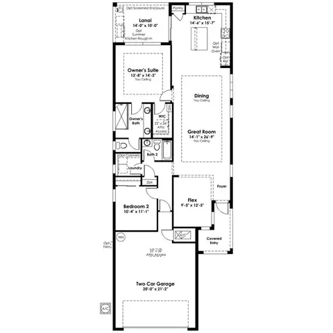 Floorplan - 1400 Bellagio Loop, Tavares, FL 32778 photo 1 of 1