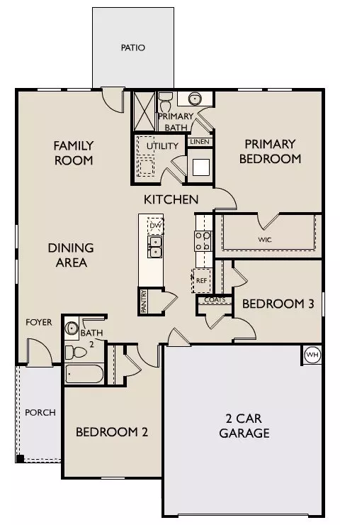 Floorplan - 1217 James St, Howe, TX 75459 photo 1 of 1
