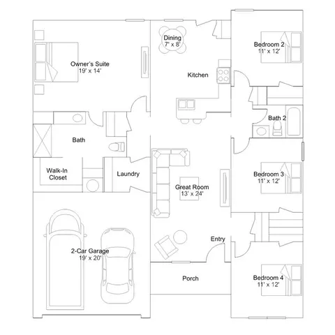 Floorplan - Blackberry Ridge Dr., Mcloud, OK 74851 photo 1 of 1