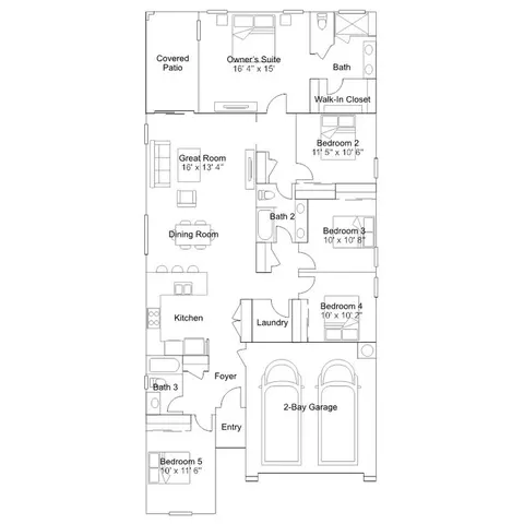 Floorplan - 2269 W Rutledge Ave, Apache Junction, AZ 85120 photo 1 of 1