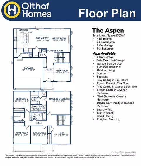 Floorplan - 8765 Bo St, Plainfield, IN 46168 photo 1 of 2