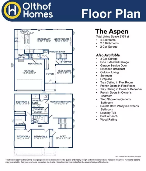 Floorplan - 8765 Bo St, Plainfield, IN 46168 photo 2 of 2