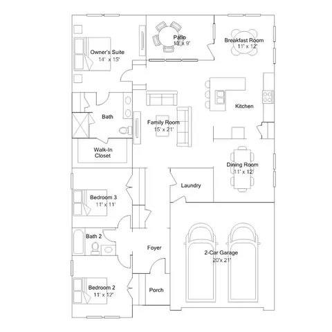 Floorplan - 732 Mint Julep Dr, Longs, SC 29568 photo 1 of 1