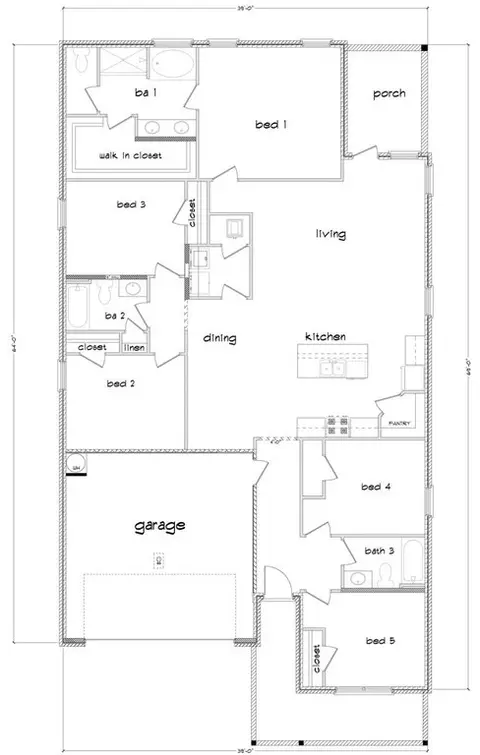 Floorplan - 118 Strawberry Dr, Lucedale, MS 39452 photo 1 of 1