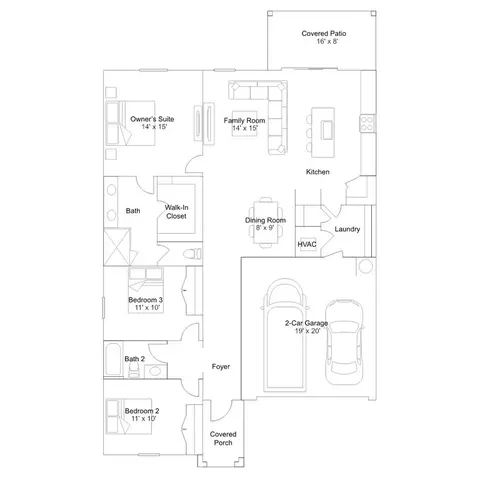 Floorplan - 11575 Willowleaf Blvd, Punta Gorda, FL 33955 photo 1 of 1