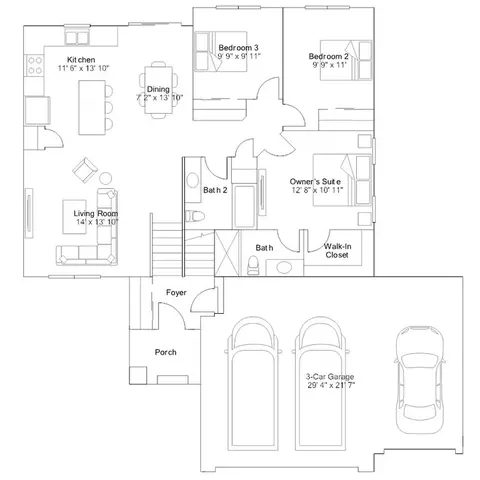 Floorplan - 703 Erickson Ln, Buffalo, MN 55313 photo 1 of 5