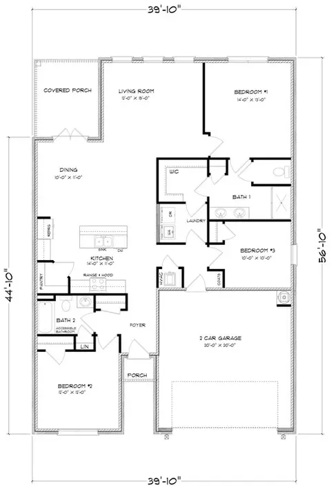 Floorplan - 18345 Spring Hill Dr, Saucier, MS 39574 photo 2 of 2
