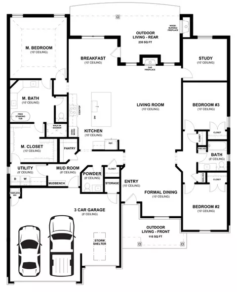 Floorplan - 2920 E Northampton St, Broken Arrow, OK 74014 photo 1 of 1
