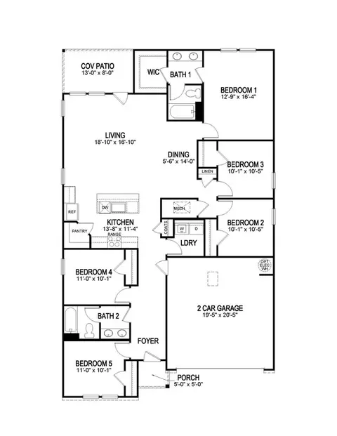 Floorplan - 35530 Evers Dr, Denham Springs, LA 70706 photo 2 of 3