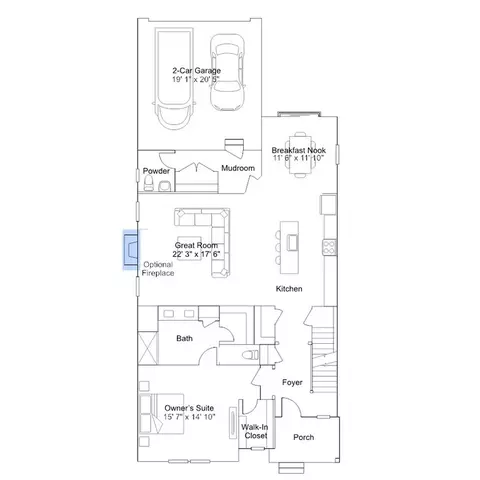 Floorplan - 2405 Greyfriar Loop, Middletown, DE 19709 photo 3 of 6