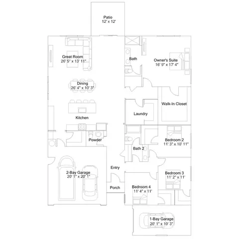 Floorplan - 1164 Cathy St, Galt, CA 95632 photo 1 of 1