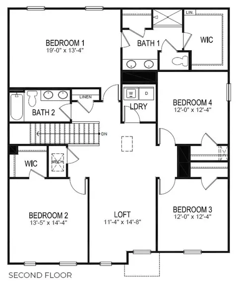 Floorplan - 8685 Thomas Jefferson Way, Gloucester, VA 23061 photo 2 of 3