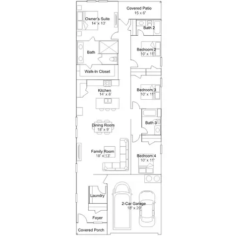 Floorplan - 5946 Consider Trl, Von Ormy, TX 78073 photo 1 of 1