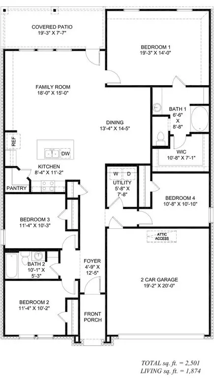 Floorplan - 102 Stable View Dr, Lafayette, LA 70507 photo 2 of 2