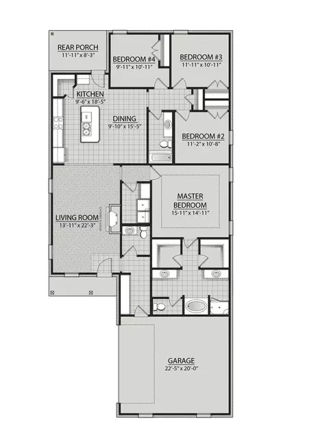 Floorplan - 14 Splendor Run, Freeport, FL 32439 photo 1 of 1