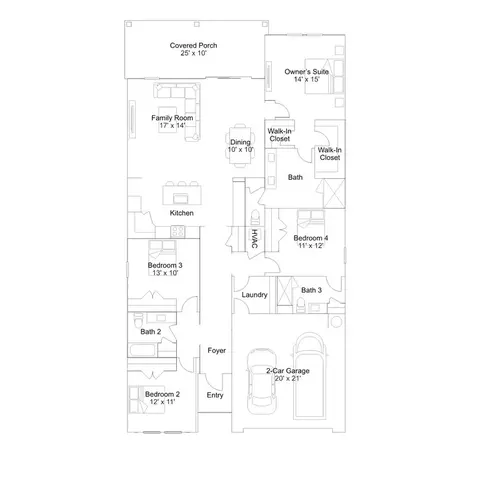 Floorplan - 22256 Rustic Ranch Ln, Estero, FL 33928 photo 1 of 2