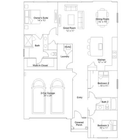 Floorplan - 672 Sunbeam Pl, Sequim, WA 98382 photo 1 of 1