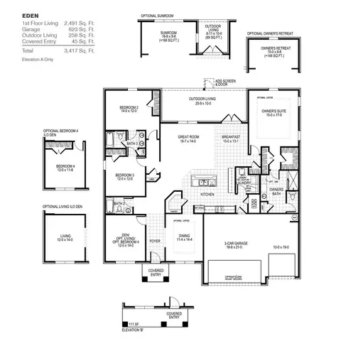 Floorplan - 6 Natureview Way, Freeport, FL 32439 photo 1 of 1