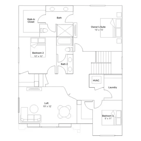 Floorplan - 2619 Fall Line St, Caldwell, ID 83607 photo 2 of 2