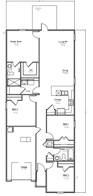 Floorplan - 7563 Sable Dr, Foley, AL 36535 photo 1 of 1