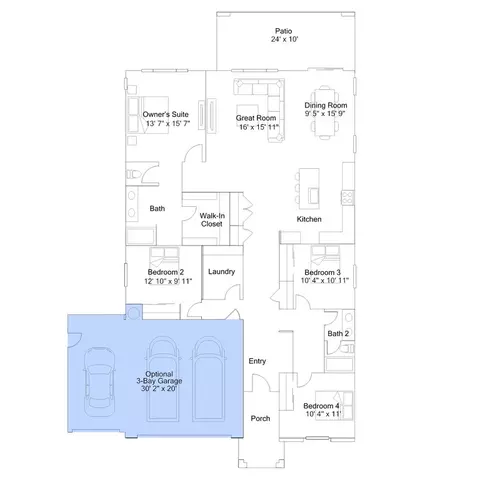 Floorplan - 79400 Alhambra Ct, Indio, CA 92203 photo 2 of 3