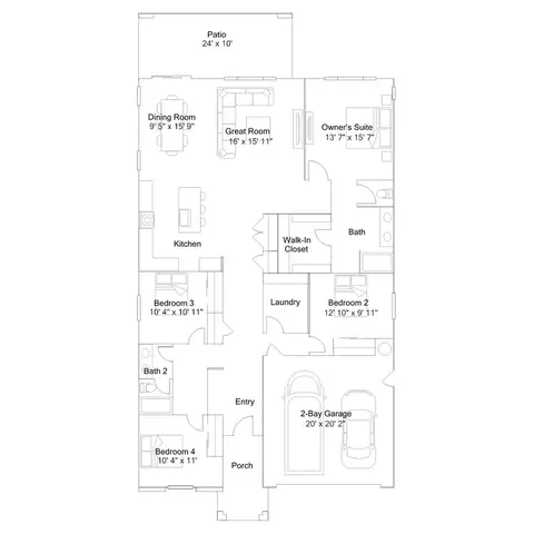 Floorplan - 79400 Alhambra Ct, Indio, CA 92203 photo 1 of 3