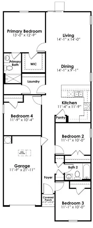 Floorplan - 658 Glacier Rd, Lexington, SC 29072 photo 1 of 1