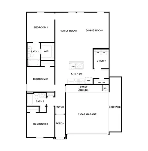 Floorplan - 116 Caddo Bnd, Kyle, TX 78640 photo 1 of 1