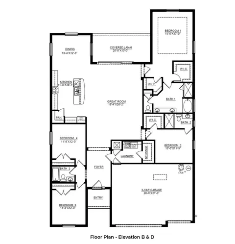 Floorplan - 17325 Whiskey Creek Trl, Parrish, FL 34219 photo 1 of 1