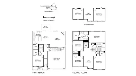 Floorplan - 7331 Babbling Brook Ln, Corryton, TN 37721 photo 1 of 1