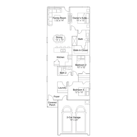 Floorplan - 112 The Gipper, Jarrell, TX 76537 photo 1 of 1