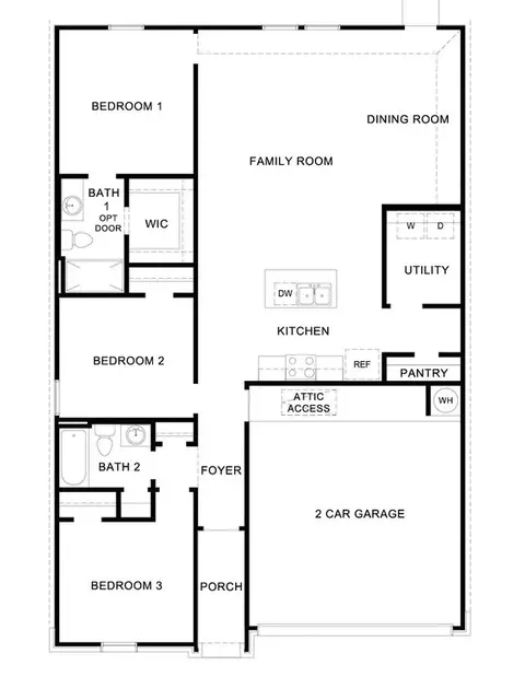 Floorplan - 228 Alyece Ln, Hensley, AR 72065 photo 1 of 1